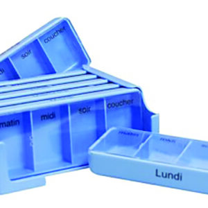 PILULIER HEBDO TIROIRS MEDI 7 BLEU FR/NL